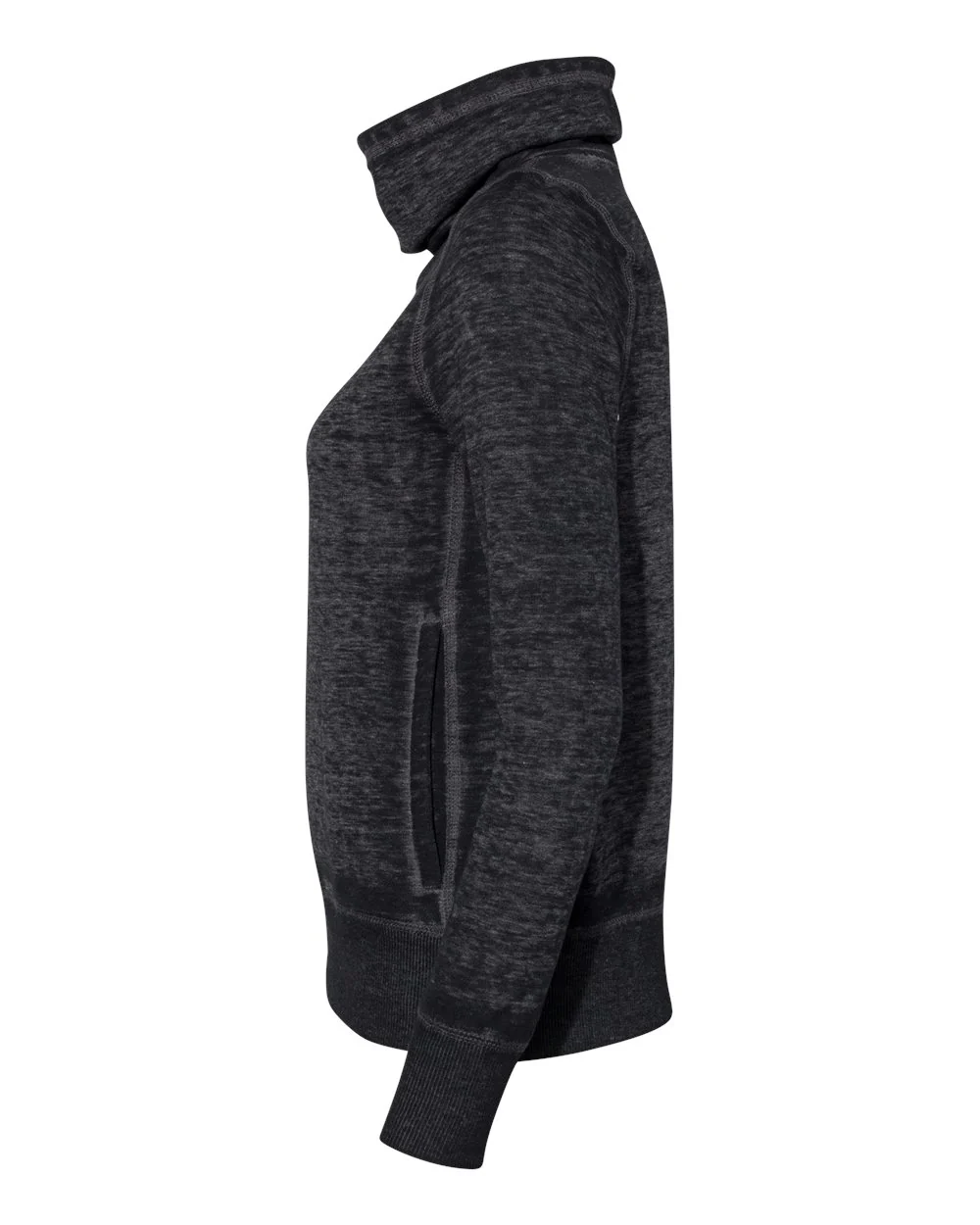 J. America-8930-Women’s Zen Fleece Cowl Neck Sweatshirt - Image 10