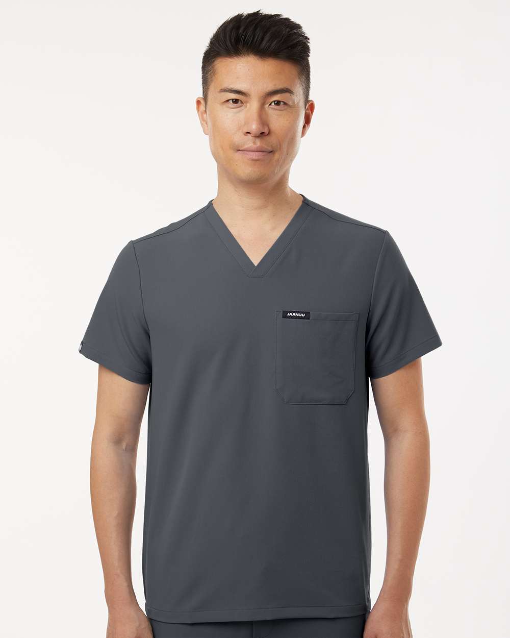 Jaanuu-M10001-Holmes Everyday 1-Pocket Scrub V-Neck Top - Image 11