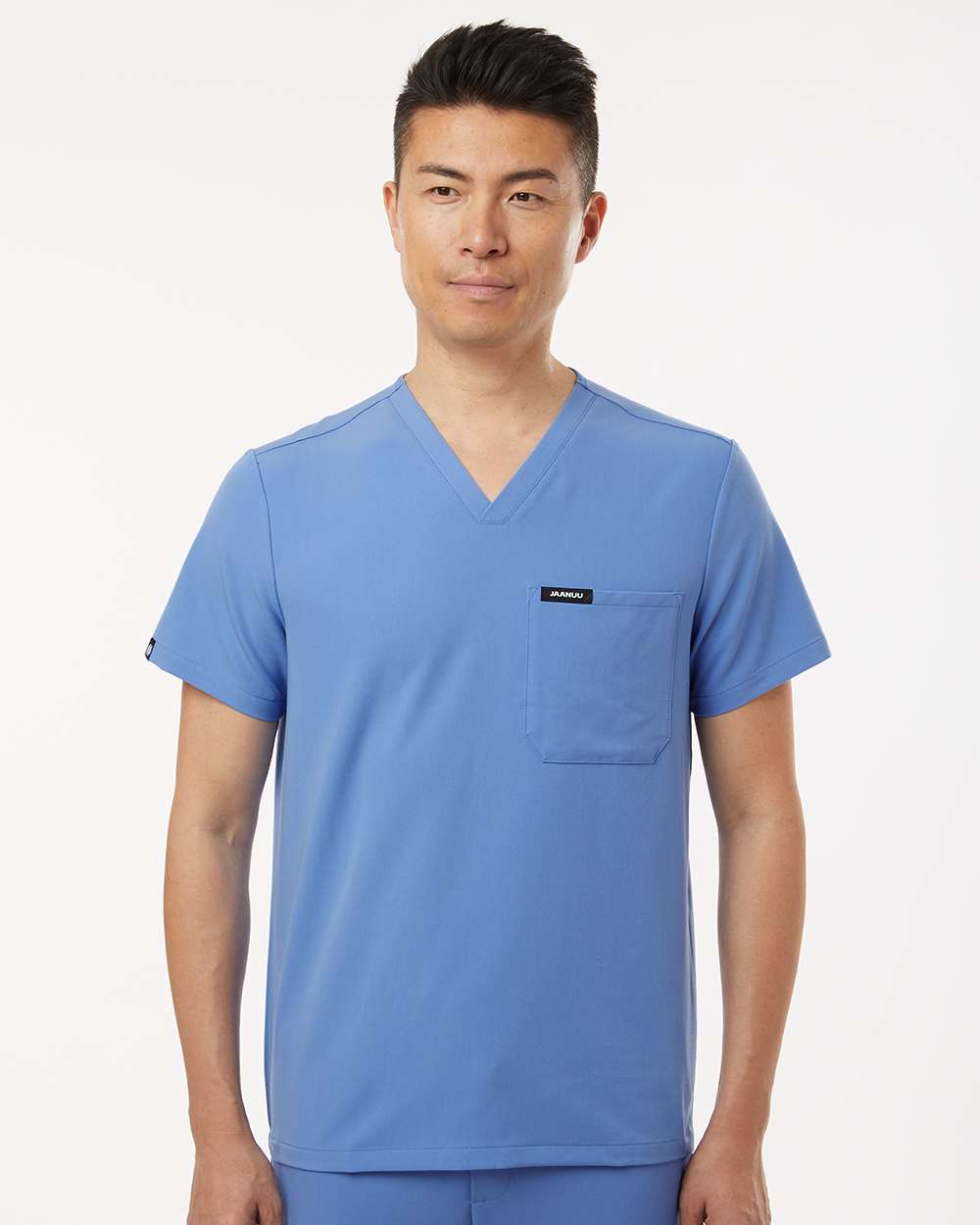 Jaanuu-M10001-Holmes Everyday 1-Pocket Scrub V-Neck Top - Image 17