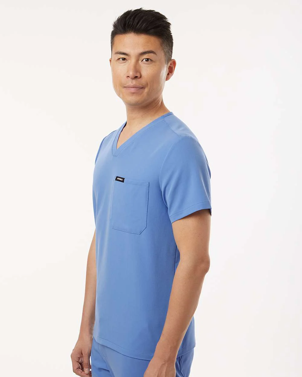 Jaanuu-M10001-Holmes Everyday 1-Pocket Scrub V-Neck Top - Image 18