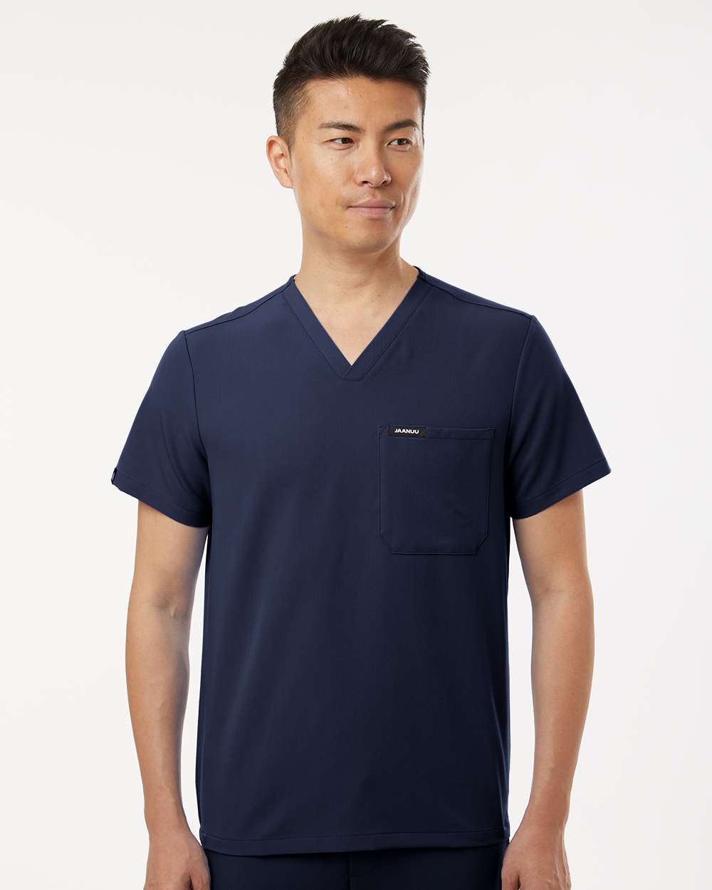 Jaanuu-M10001-Holmes Everyday 1-Pocket Scrub V-Neck Top - Image 23
