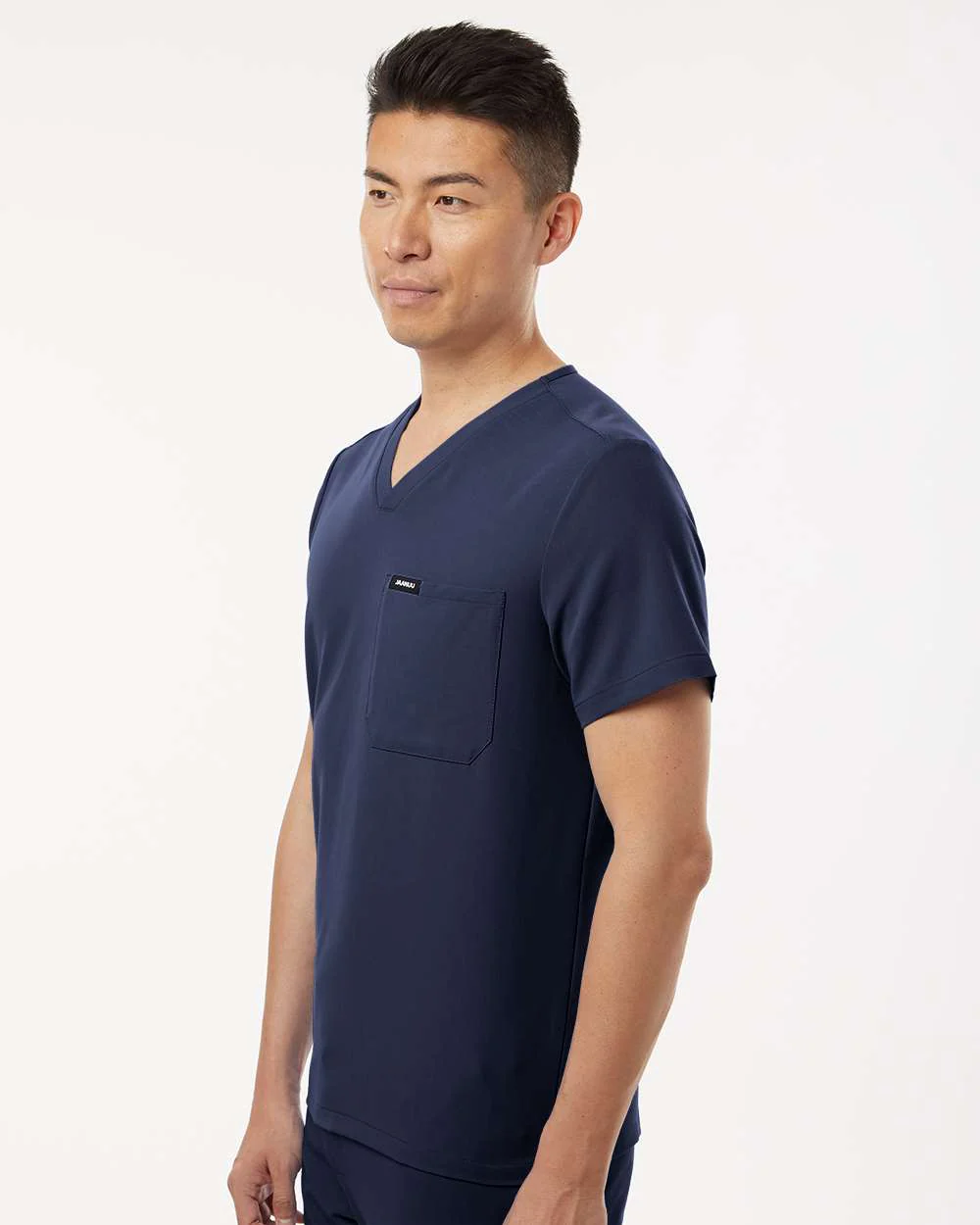 Jaanuu-M10001-Holmes Everyday 1-Pocket Scrub V-Neck Top - Image 24