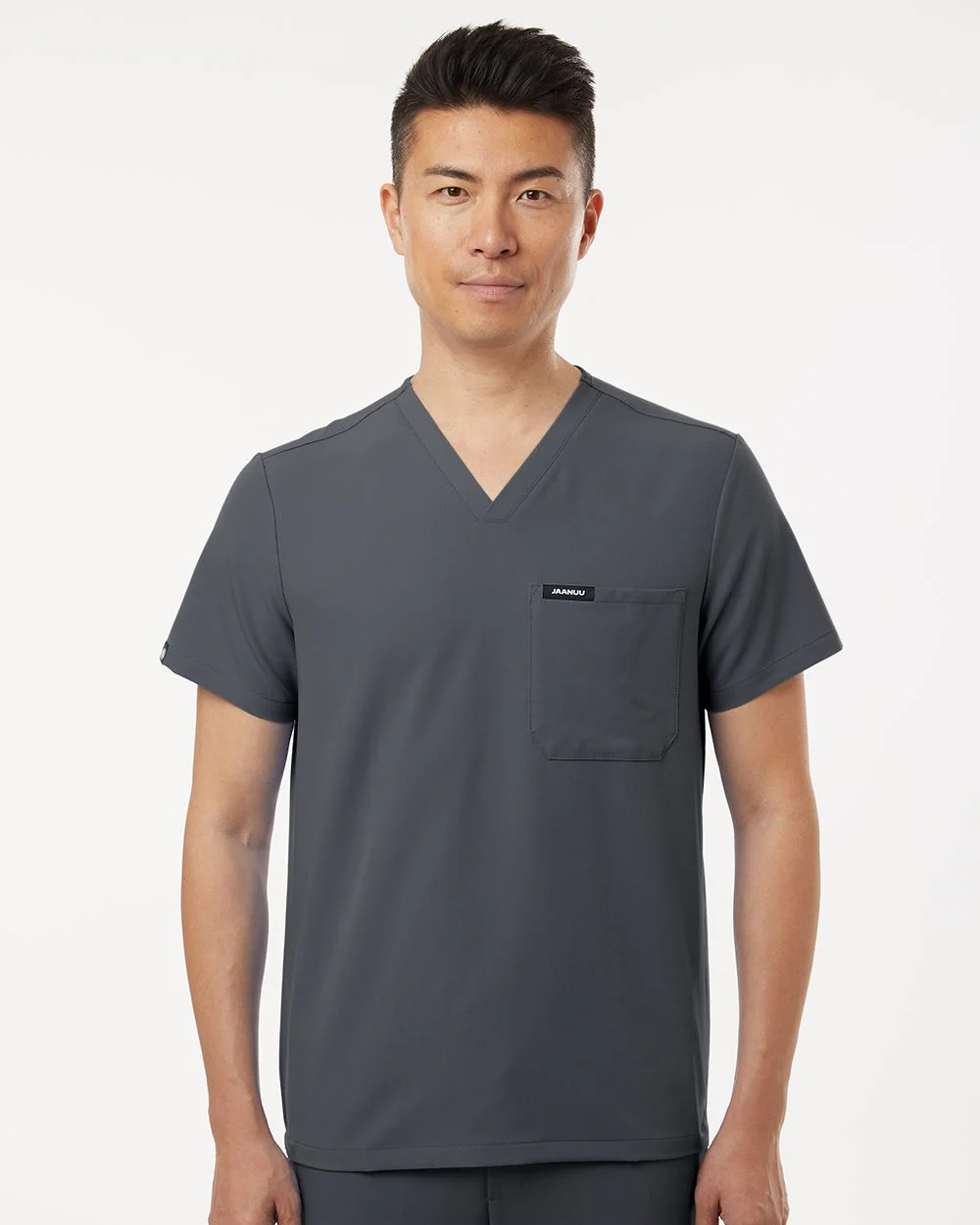 Jaanuu-M10001-Holmes Everyday 1-Pocket Scrub V-Neck Top - Image 7