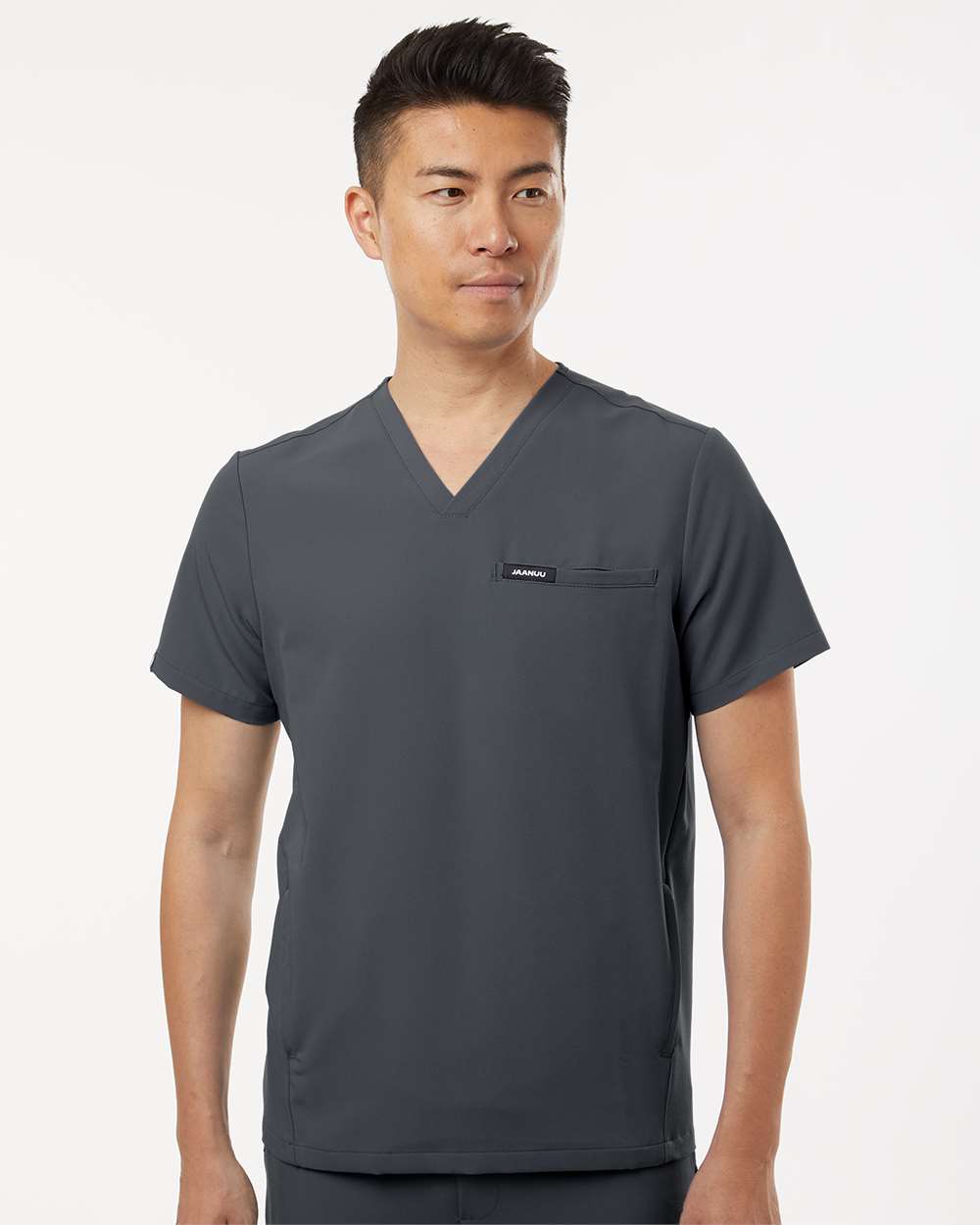 Jaanuu-M10002-Platt 3-Pocket Scrub V-Neck Top - Image 11