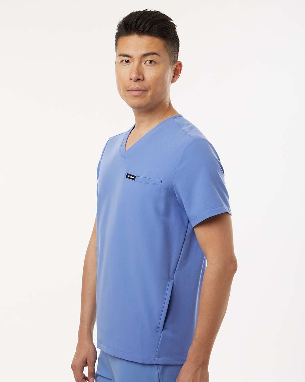 Jaanuu-M10002-Platt 3-Pocket Scrub V-Neck Top - Image 18