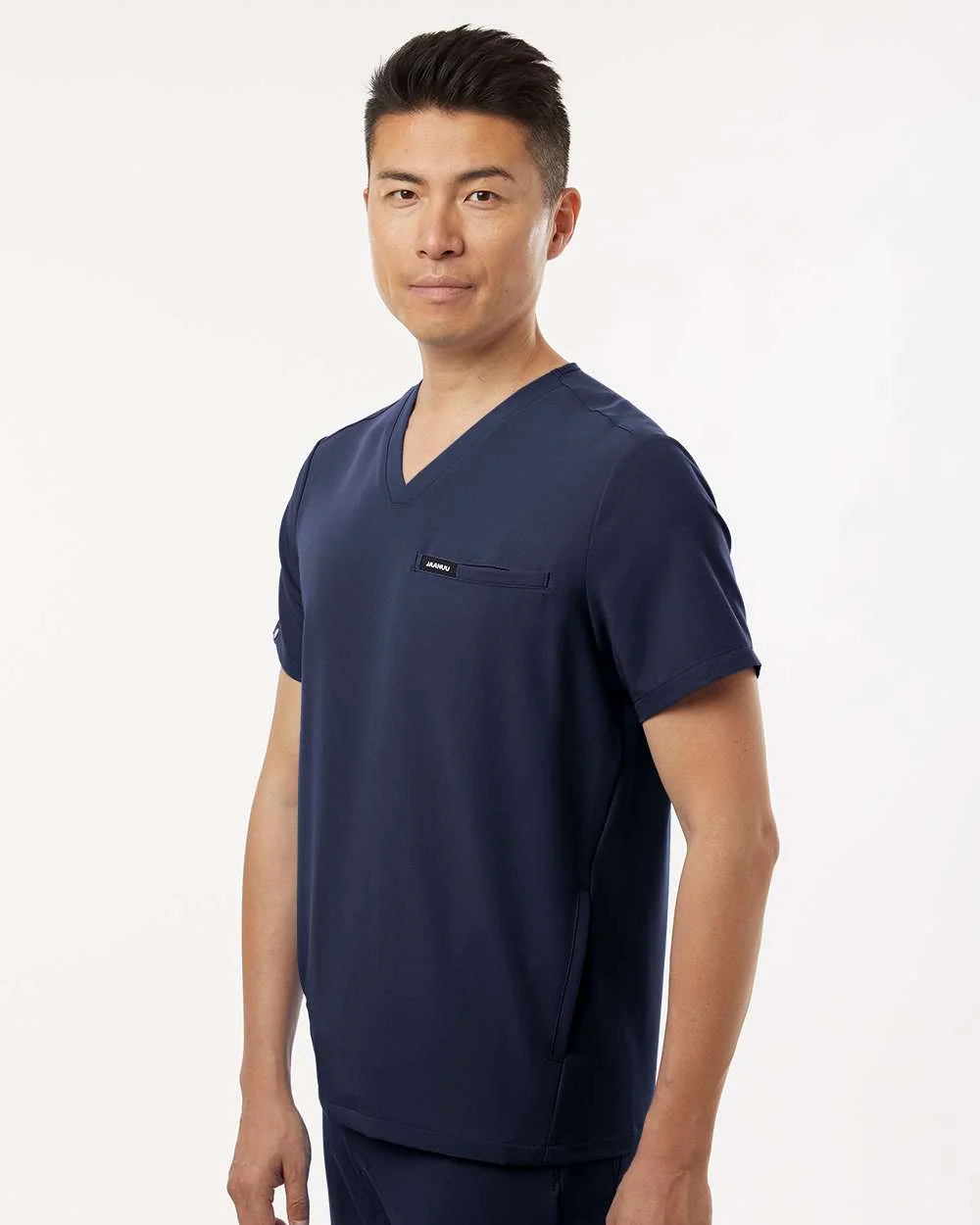 Jaanuu-M10002-Platt 3-Pocket Scrub V-Neck Top - Image 24
