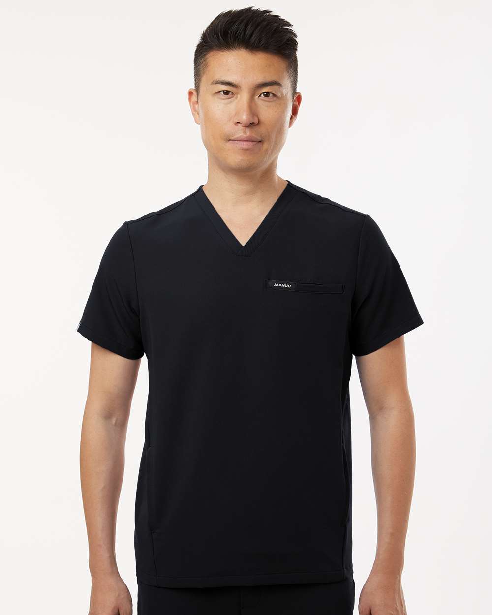 Jaanuu-M10002-Platt 3-Pocket Scrub V-Neck Top - Image 4