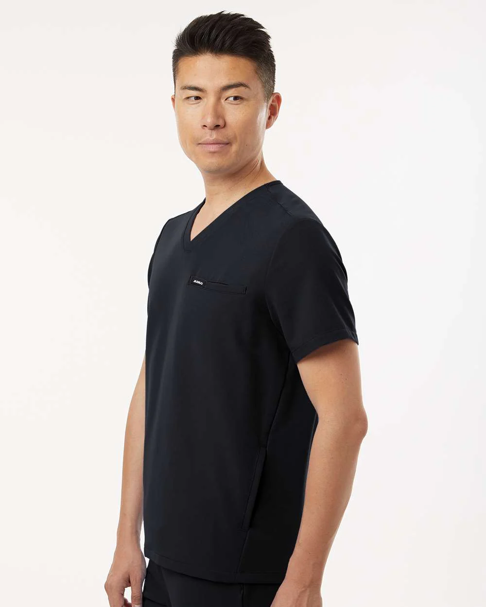 Jaanuu-M10002-Platt 3-Pocket Scrub V-Neck Top - Image 5