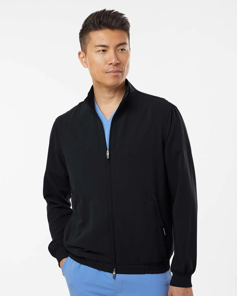Jaanuu-M60001-Wolfe Everyday Full-Zip 6-Pocket Scrub Jacket - Image 4