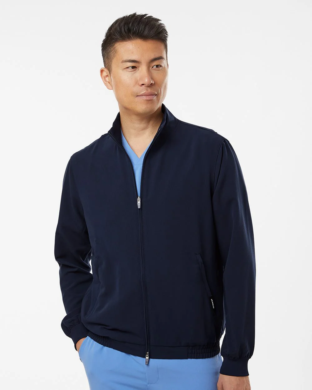 Jaanuu-M60001-Wolfe Everyday Full-Zip 6-Pocket Scrub Jacket - Image 7