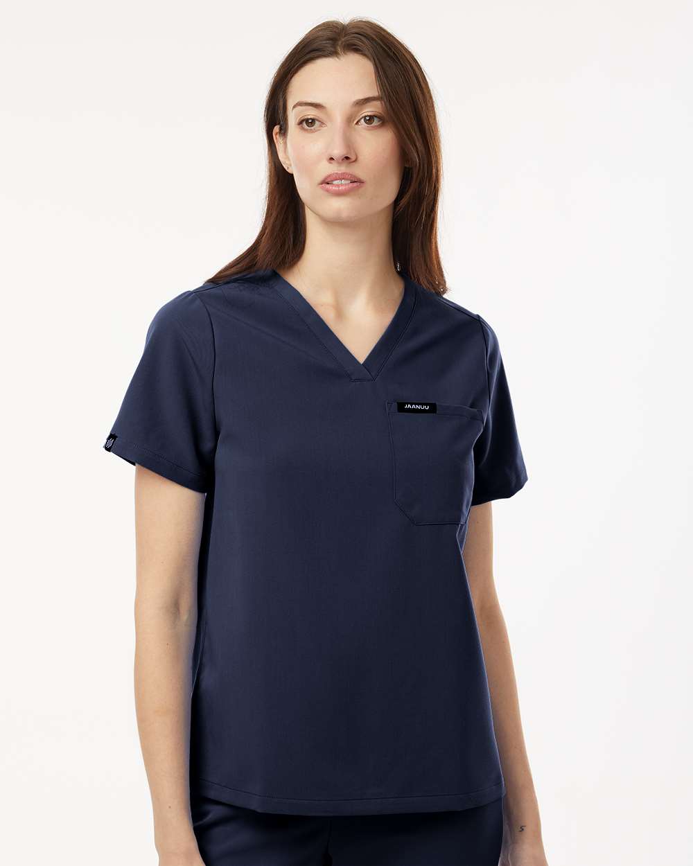 Jaanuu-W10001-Women's Rhena Essential 1-Pocket Scrub V-Neck Top - Image 29