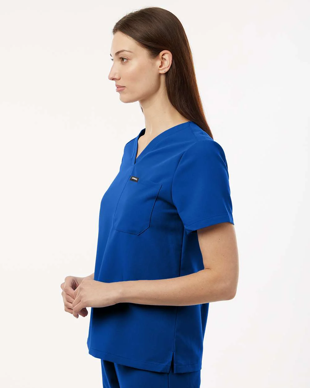 Jaanuu-W10001-Women's Rhena Essential 1-Pocket Scrub V-Neck Top - Image 36