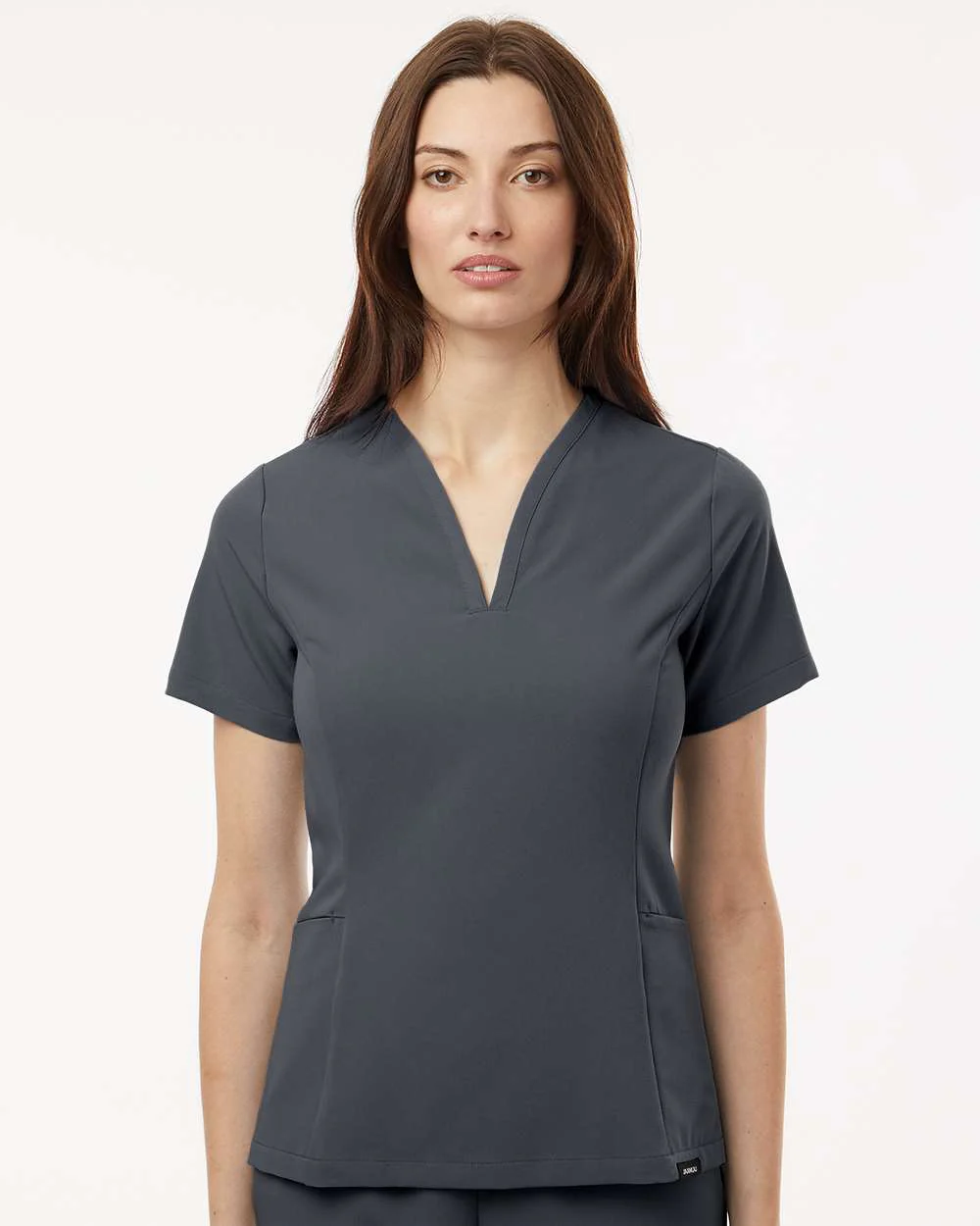 Jaanuu-W10003-Women's Calix Fit & Flare Scrub V-Neck Top - Image 17