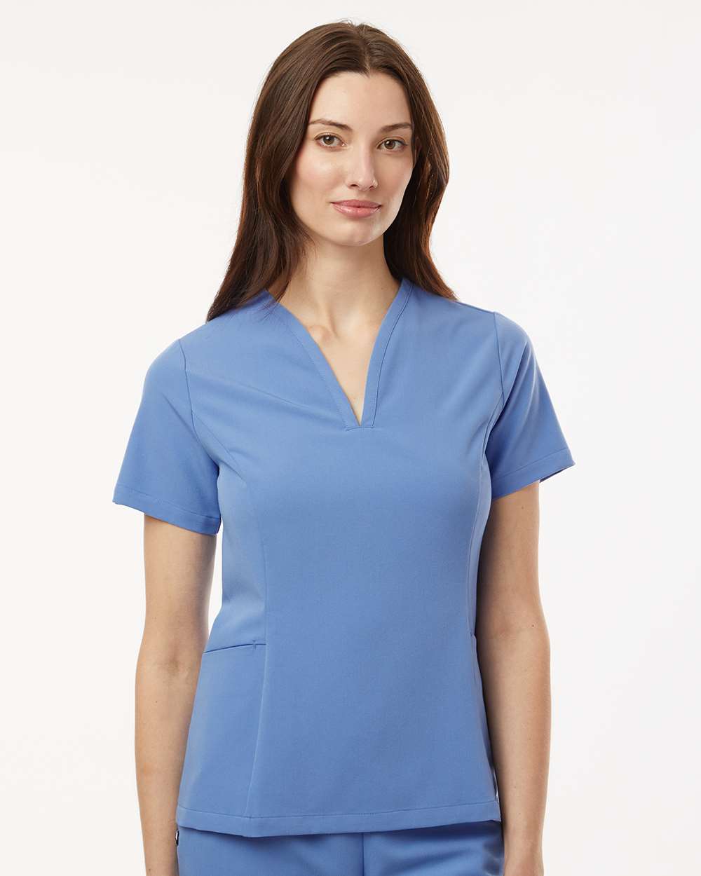 Jaanuu-W10003-Women's Calix Fit & Flare Scrub V-Neck Top - Image 23