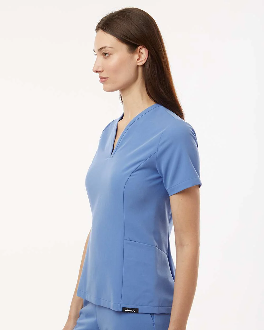 Jaanuu-W10003-Women's Calix Fit & Flare Scrub V-Neck Top - Image 24
