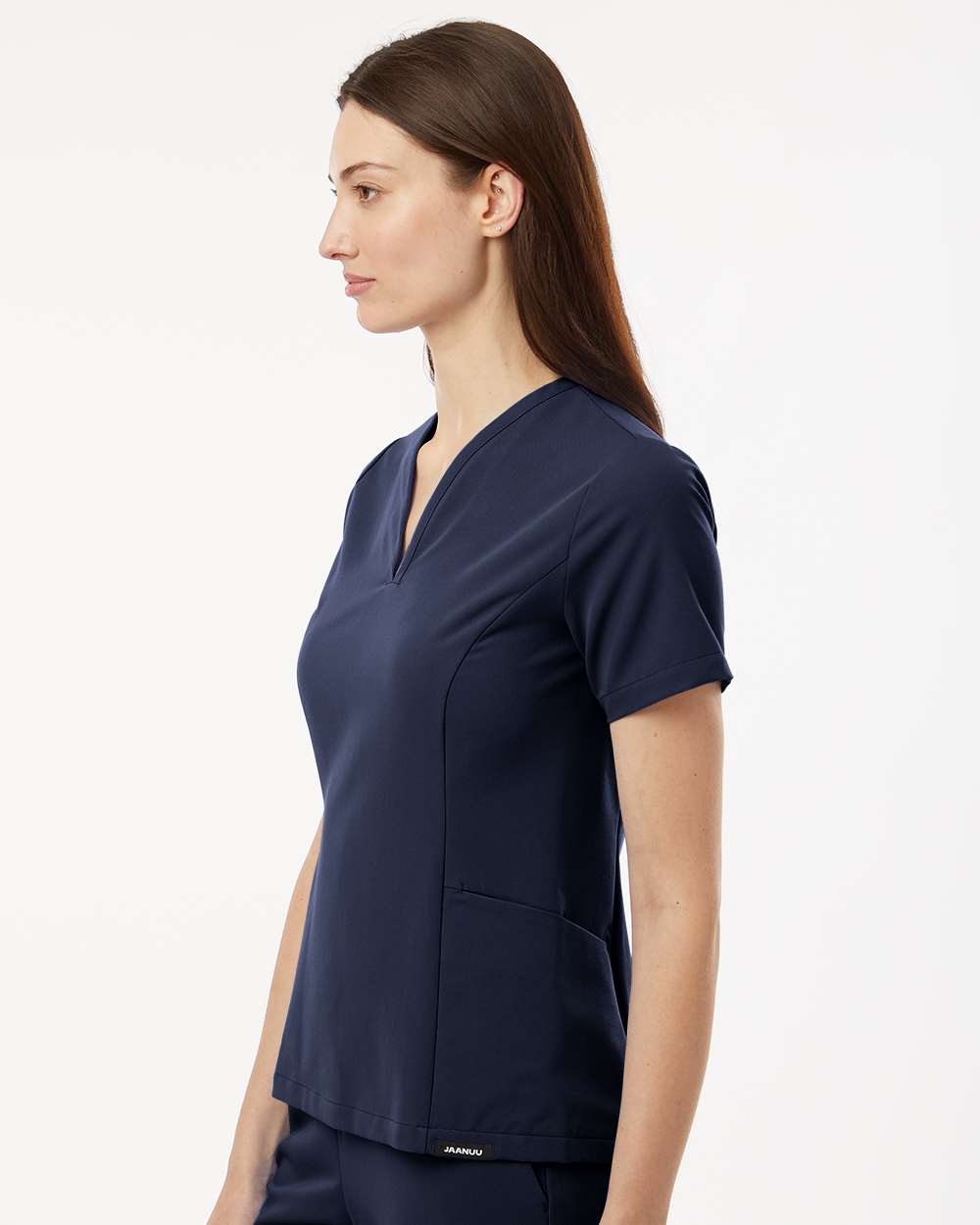 Jaanuu-W10003-Women's Calix Fit & Flare Scrub V-Neck Top - Image 30