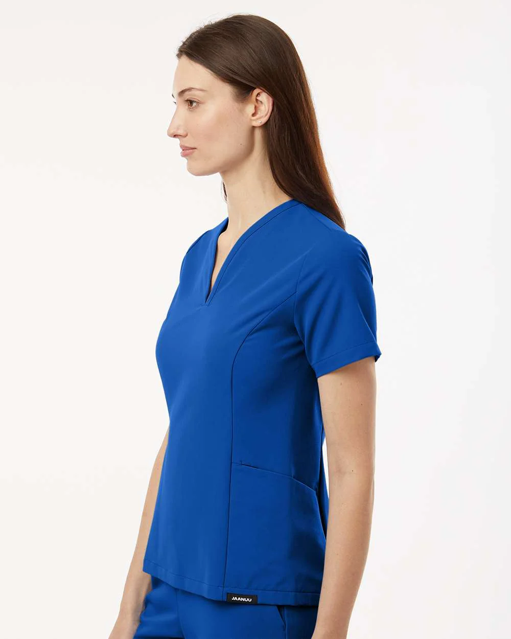 Jaanuu-W10003-Women's Calix Fit & Flare Scrub V-Neck Top - Image 36