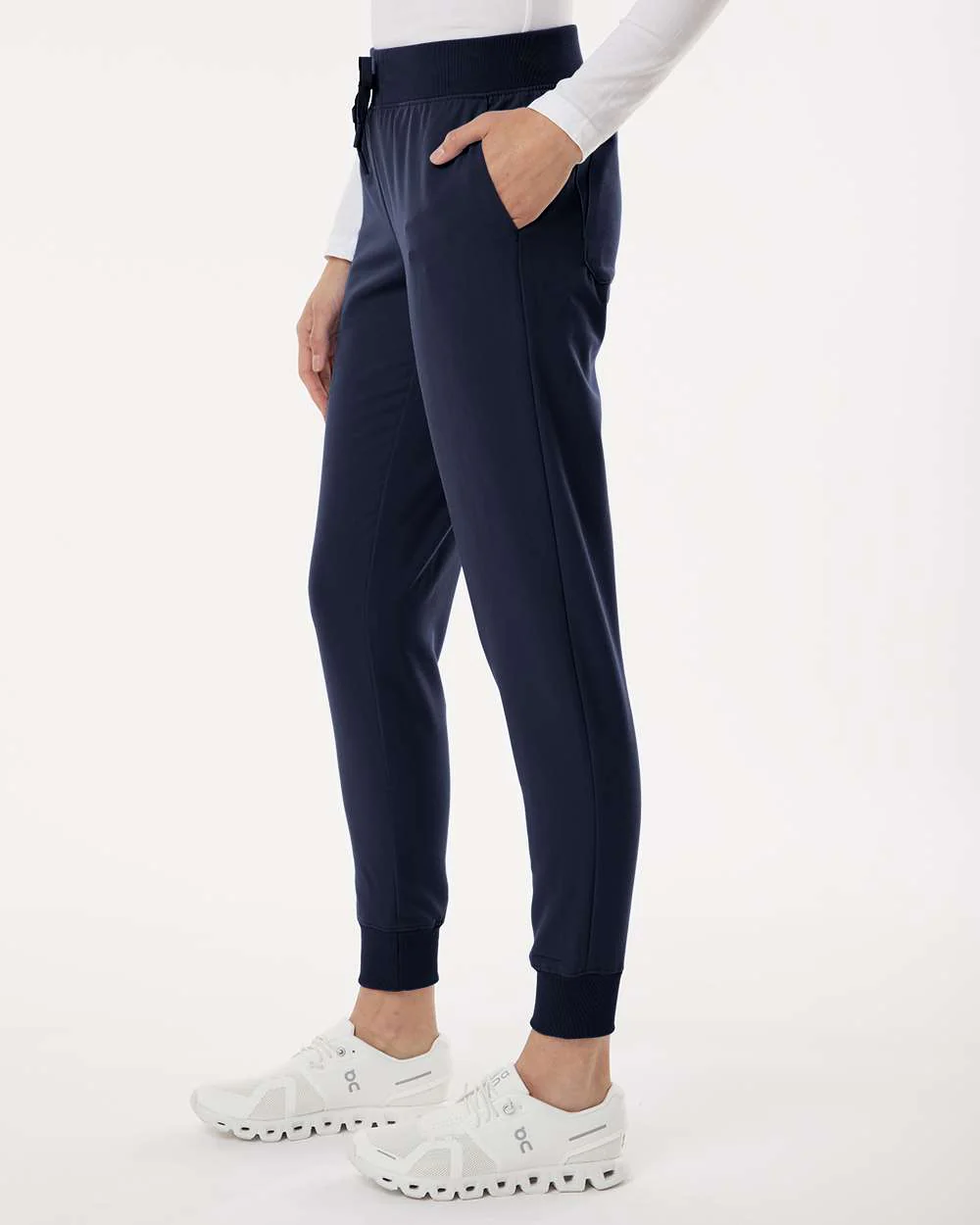 Jaanuu-W20003P-Women's Silex Knit-Waist Scrub Joggers - Petite Sizes - Image 30