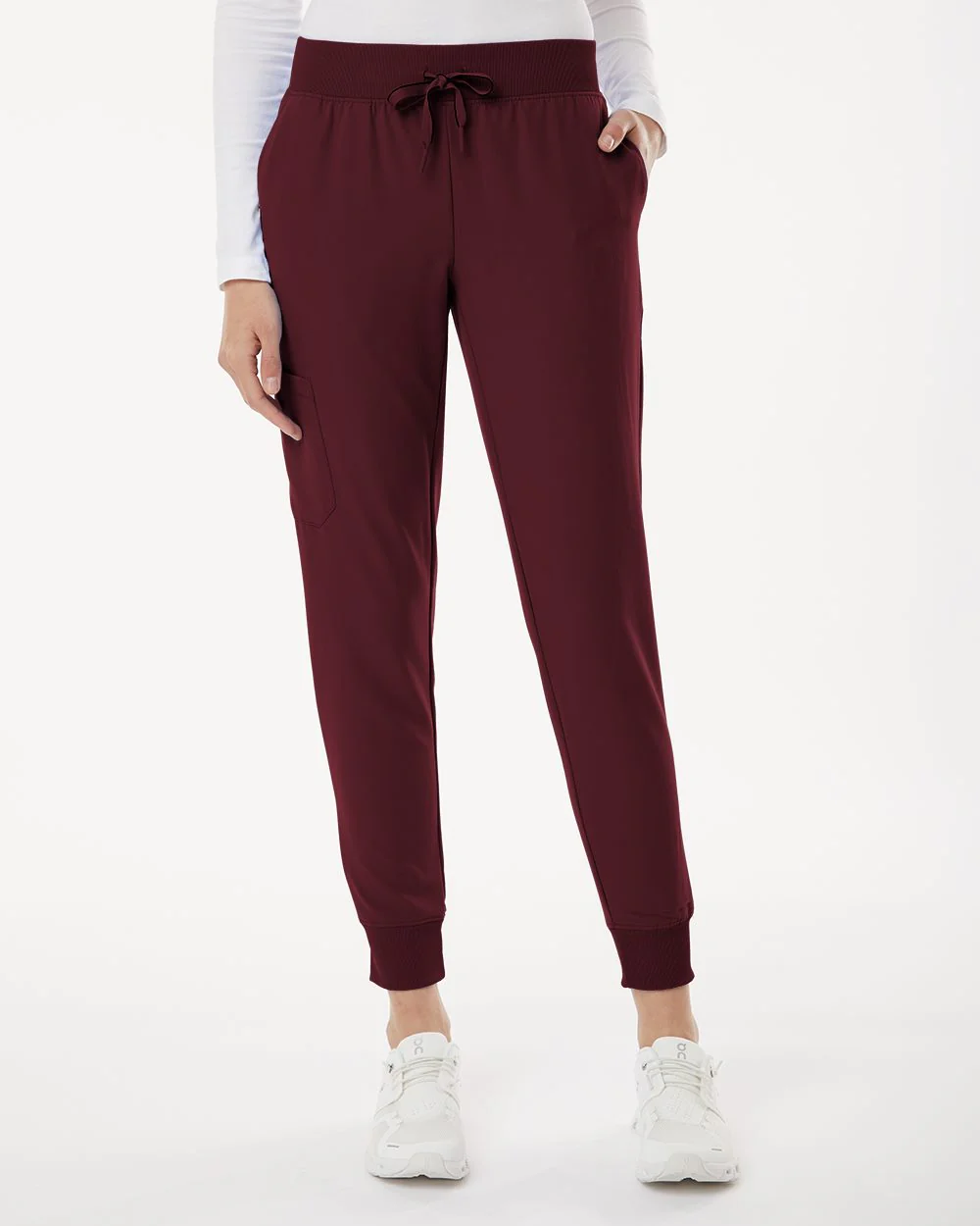 Jaanuu-W20003P-Women's Silex Knit-Waist Scrub Joggers - Petite Sizes - Image 7