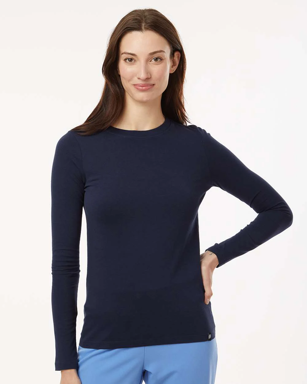 Jaanuu-W30002U-Women's RegenX Cotton Underscrub Long Sleeve T-Shirt - Image 11