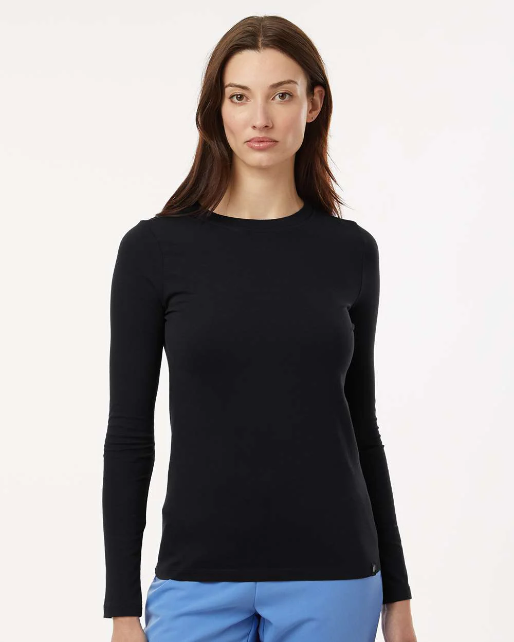 Jaanuu-W30002U-Women's RegenX Cotton Underscrub Long Sleeve T-Shirt - Image 4