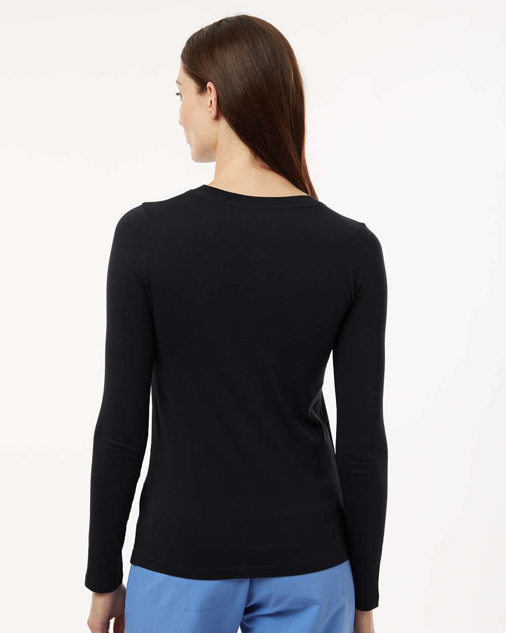 Jaanuu-W30002U-Women's RegenX Cotton Underscrub Long Sleeve T-Shirt - Image 6