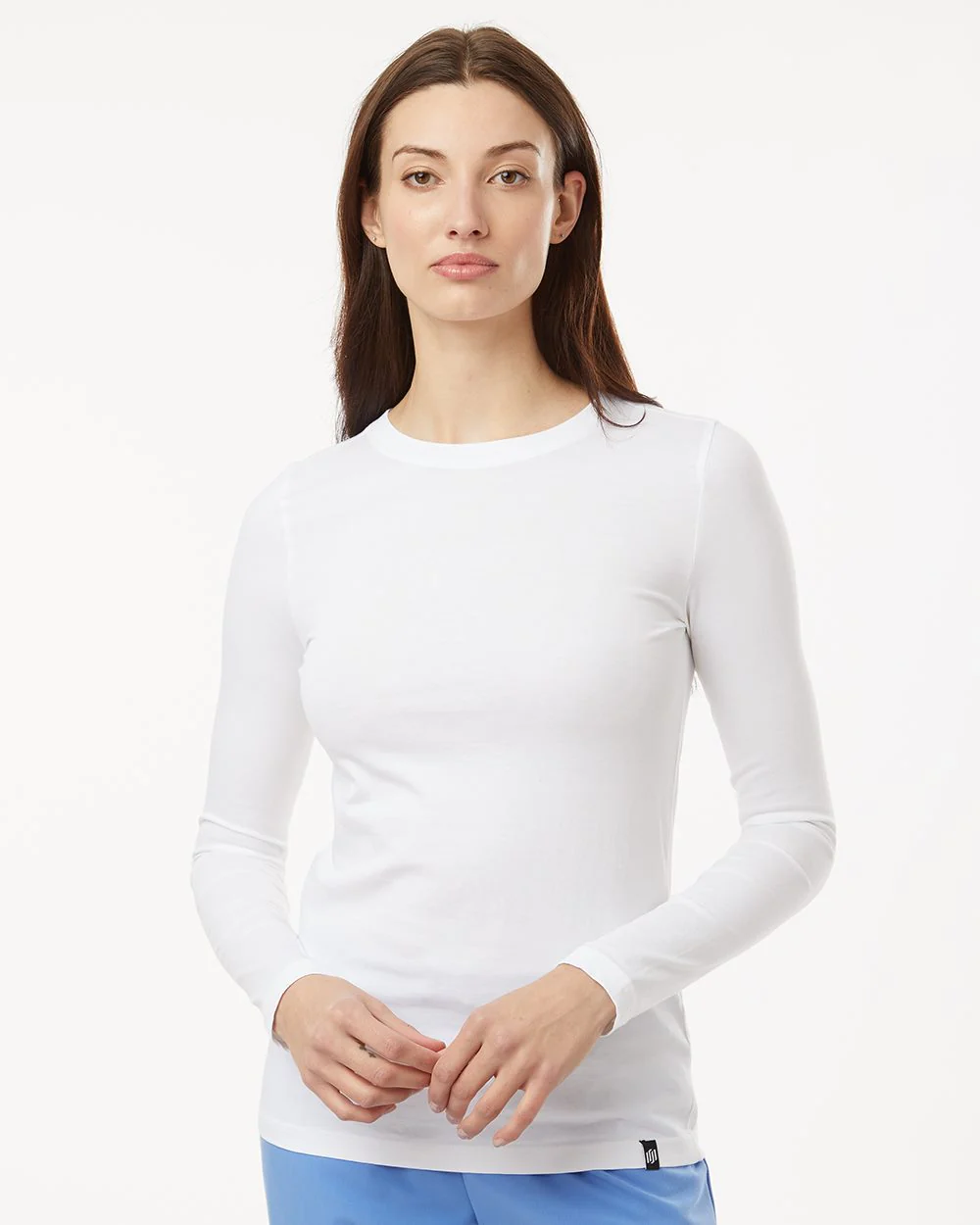Jaanuu-W30002U-Women's RegenX Cotton Underscrub Long Sleeve T-Shirt - Image 7