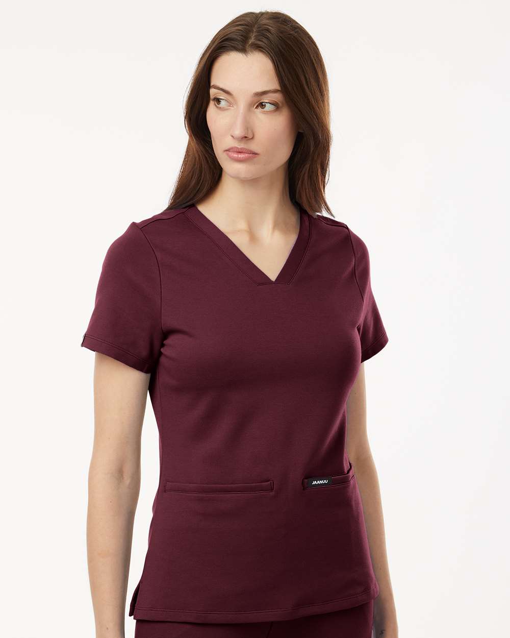 Jaanuu-W30003-Women's Cesi Ultrasoft Scrub V-Neck Top - Image 11
