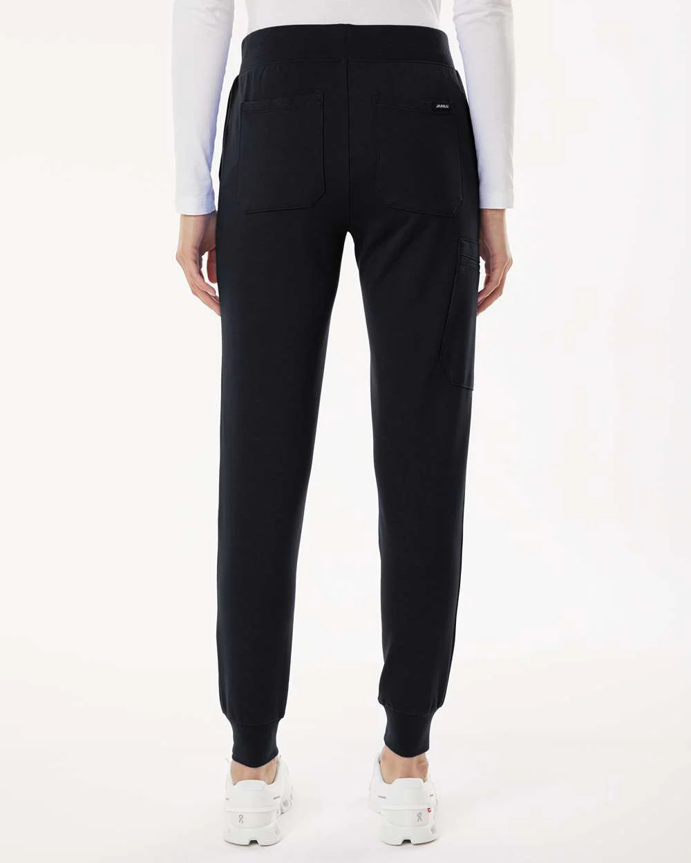 Jaanuu-W40001P-Women's Rubi Ultrasoft Scrub Joggers - Petite Sizes - Image 4