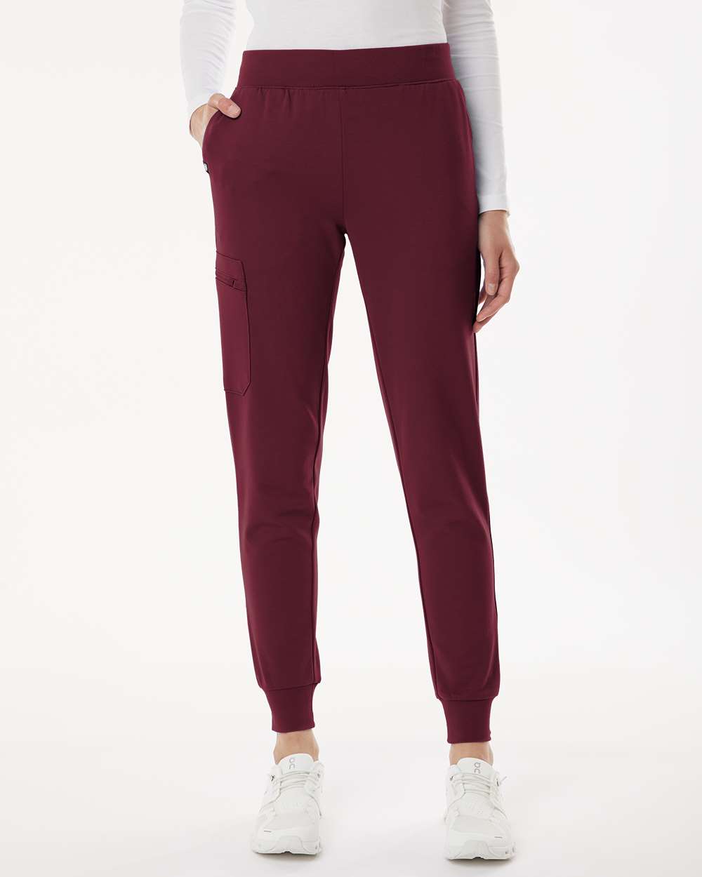 Jaanuu-W40001P-Women's Rubi Ultrasoft Scrub Joggers - Petite Sizes - Image 8