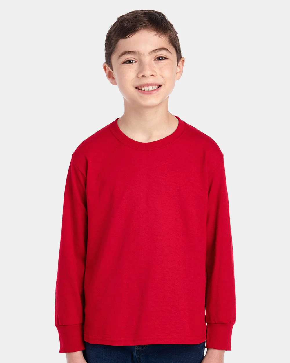 JERZEES-29BLR-Dri-Power® Youth Long Sleeve 50/50 T-Shirt - Image 4