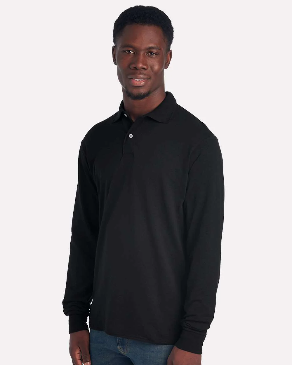 JERZEES-437LR-Dri-Power® Long Sleeve Polo - Image 2