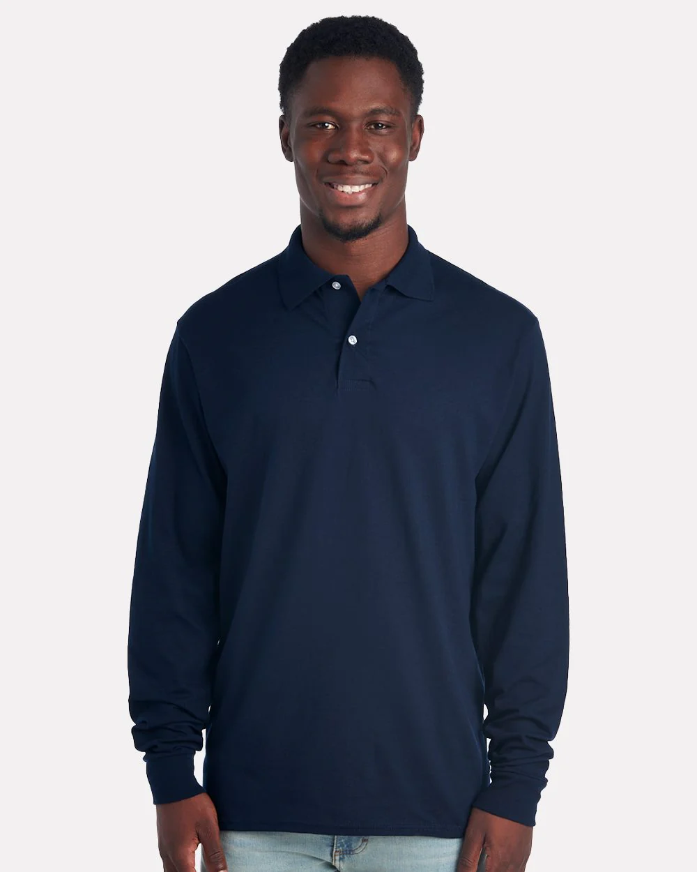 JERZEES-437LR-Dri-Power® Long Sleeve Polo - Image 4
