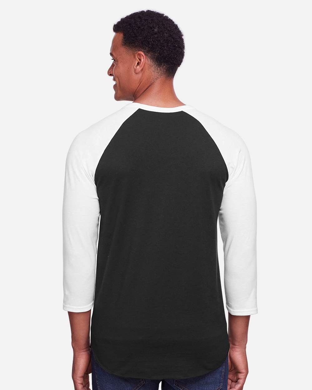 JERZEES-560RR-Premium Blend Ringspun Three-Quarter Sleeve Raglan Baseball T-Shirt - Image 13