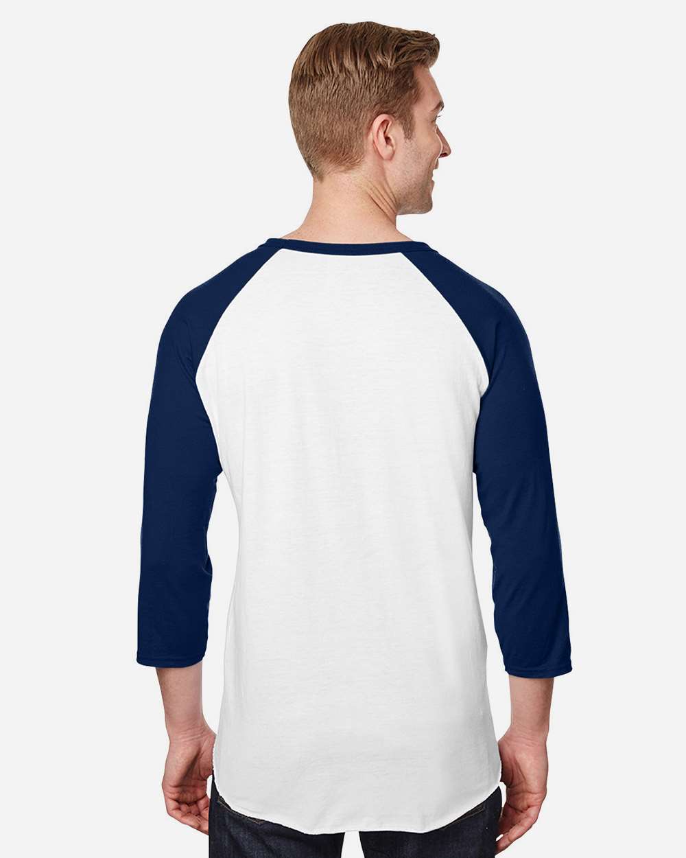 JERZEES-560RR-Premium Blend Ringspun Three-Quarter Sleeve Raglan Baseball T-Shirt - Image 23