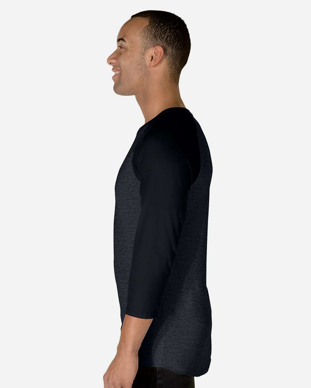 JERZEES-560RR-Premium Blend Ringspun Three-Quarter Sleeve Raglan Baseball T-Shirt - Image 5