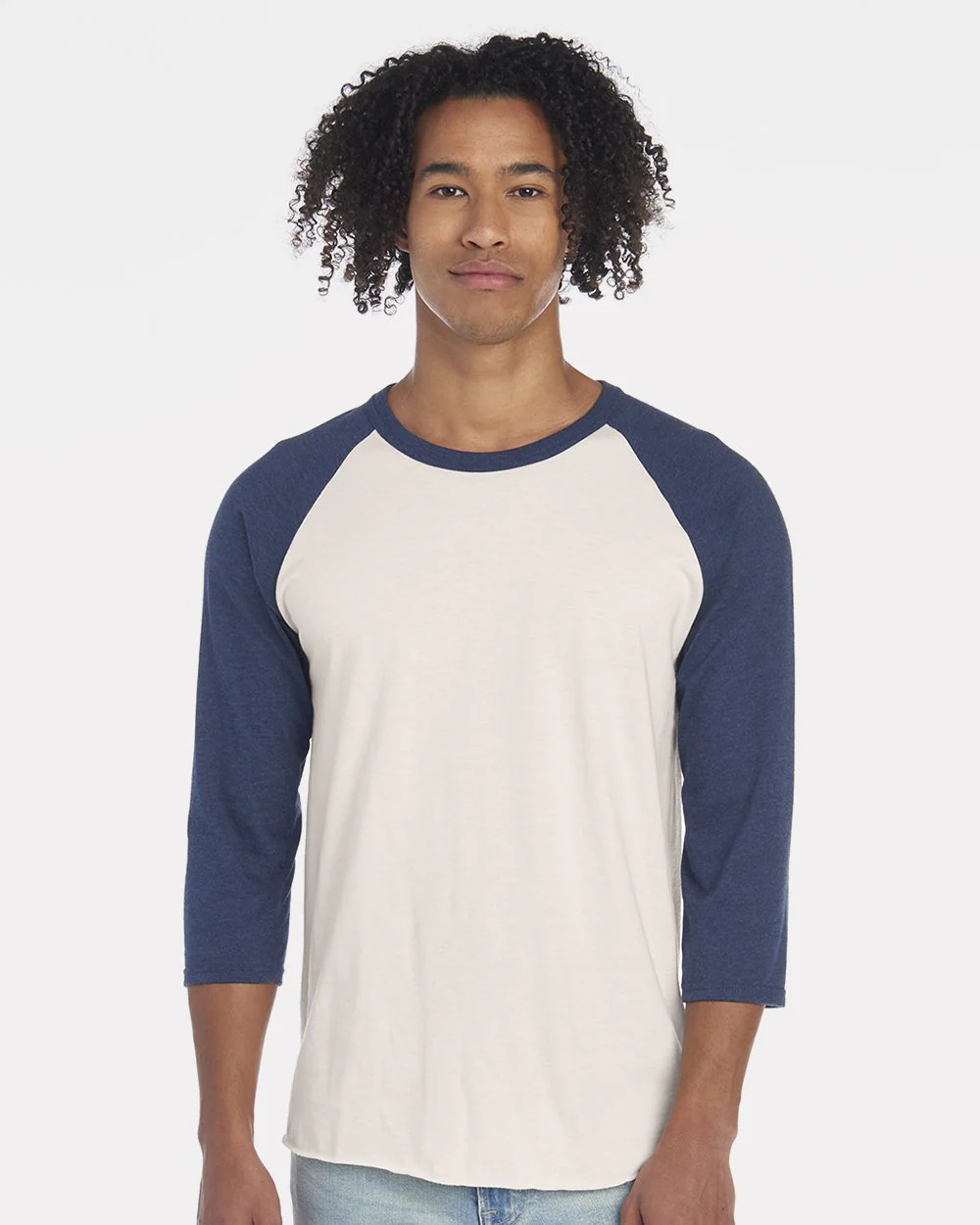 JERZEES-560RR-Premium Blend Ringspun Three-Quarter Sleeve Raglan Baseball T-Shirt - Image 7