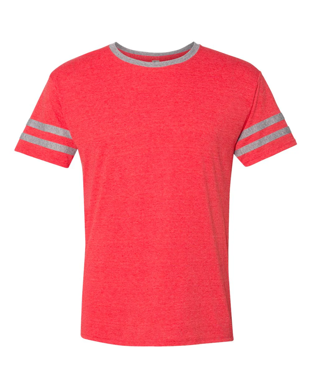 JERZEES-602MR-Triblend Varsity Ringer T-Shirt - Image 5