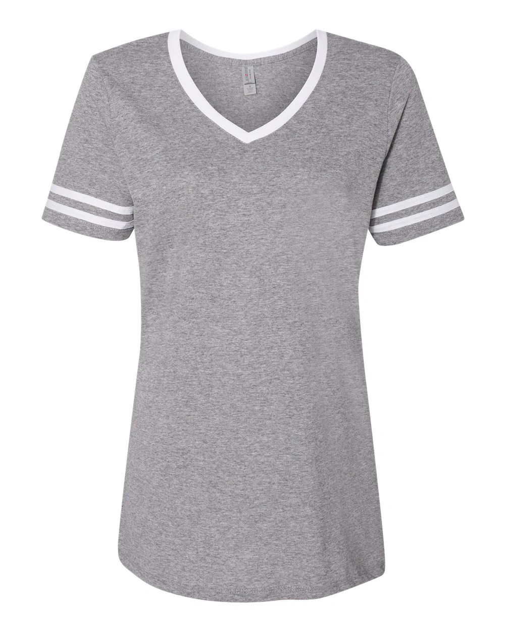 JERZEES-602WVR-Women's Varsity Triblend V-Neck T-Shirt - Image 11