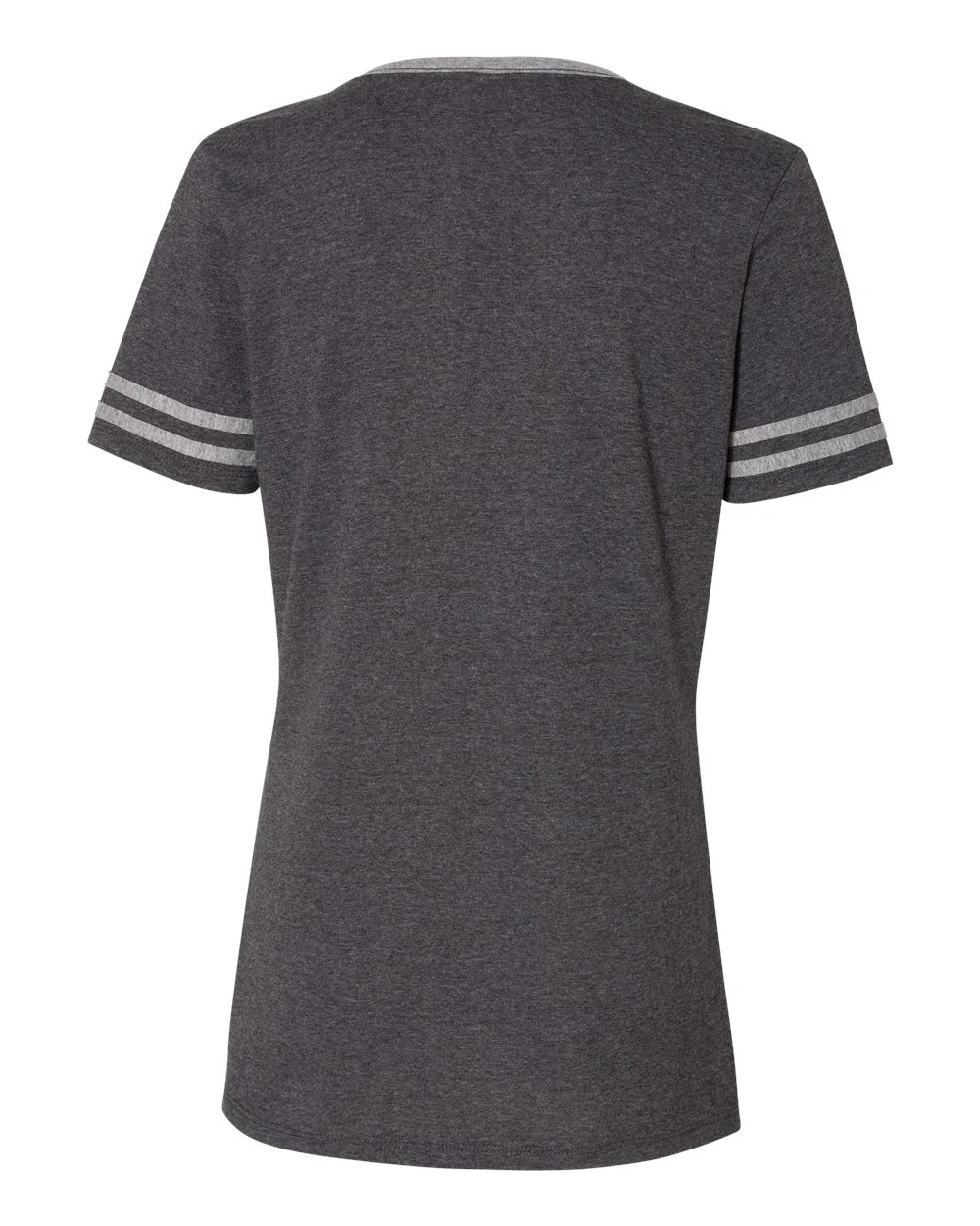 JERZEES-602WVR-Women's Varsity Triblend V-Neck T-Shirt - Image 2