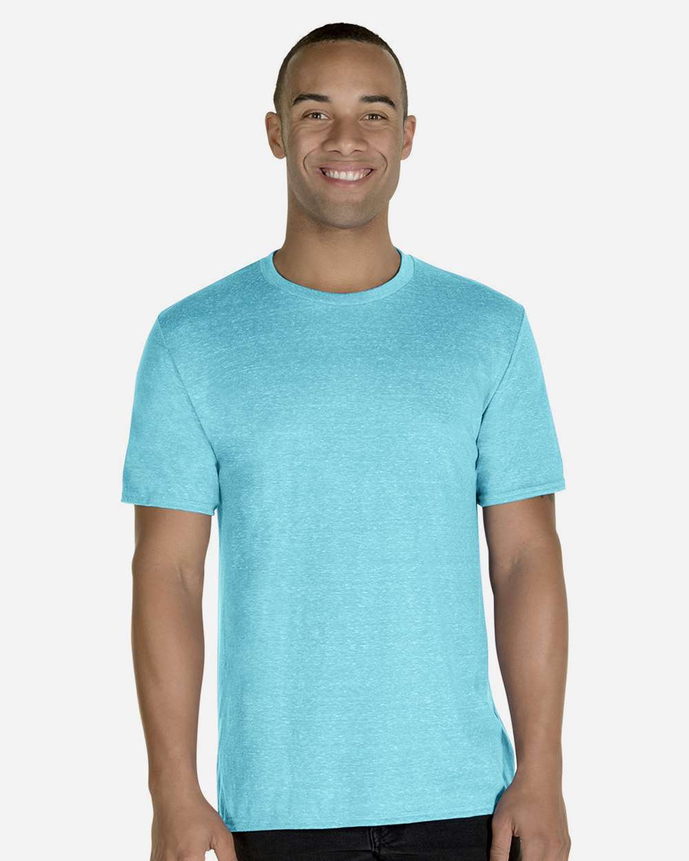 JERZEES-88MR-Snow Heather Jersey T-Shirt - Image 10