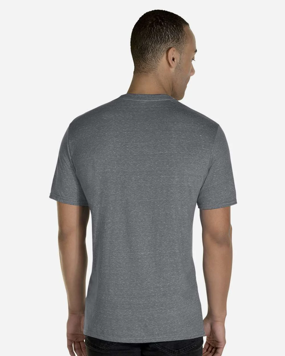 JERZEES-88MR-Snow Heather Jersey T-Shirt - Image 18
