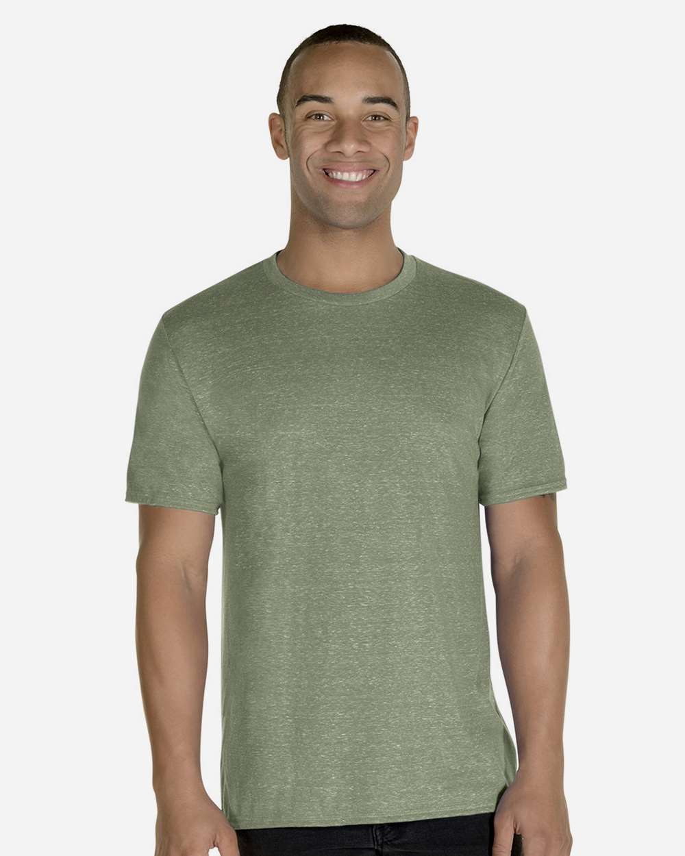 JERZEES-88MR-Snow Heather Jersey T-Shirt - Image 31