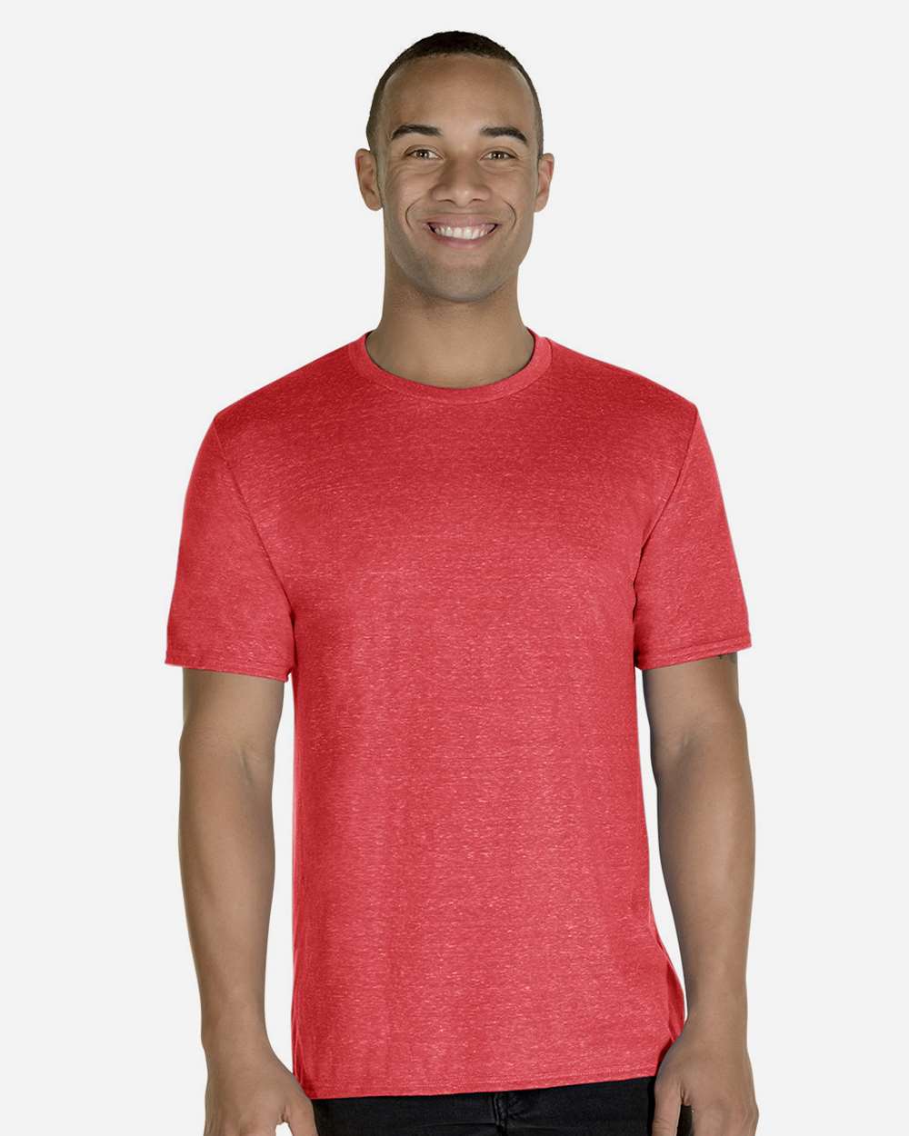 JERZEES-88MR-Snow Heather Jersey T-Shirt - Image 46
