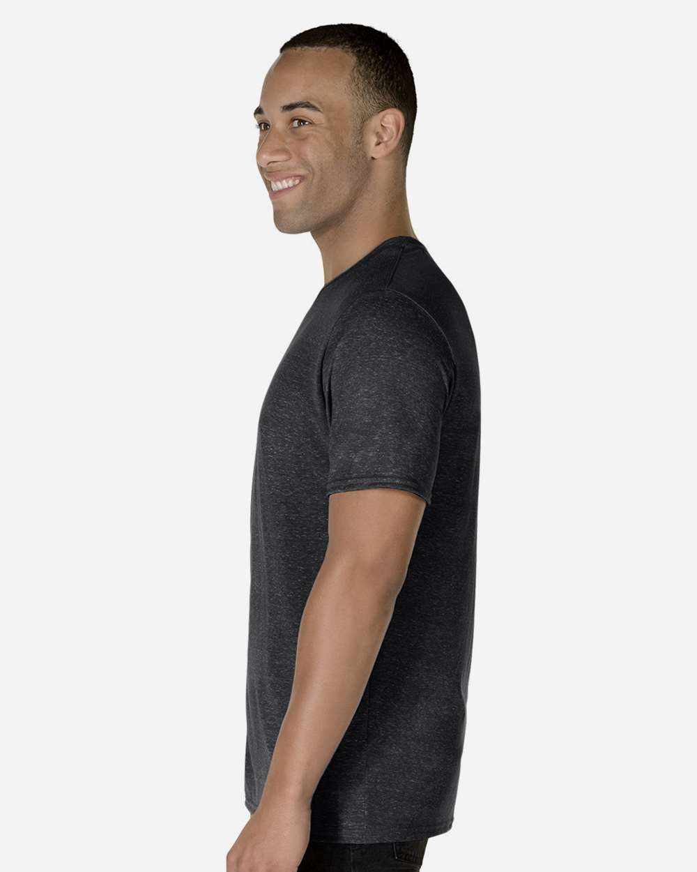 JERZEES-88MR-Snow Heather Jersey T-Shirt - Image 5