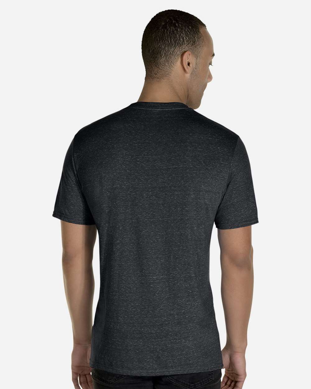 JERZEES-88MR-Snow Heather Jersey T-Shirt - Image 6