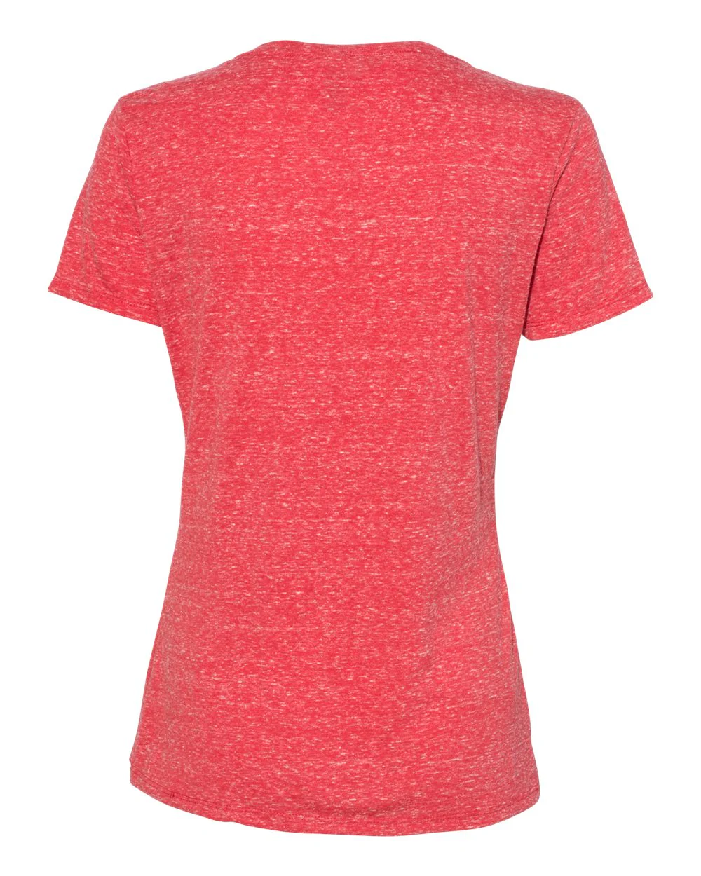 JERZEES-88WVR-Women's Snow Heather Jersey V-Neck T-Shirt - Image 8