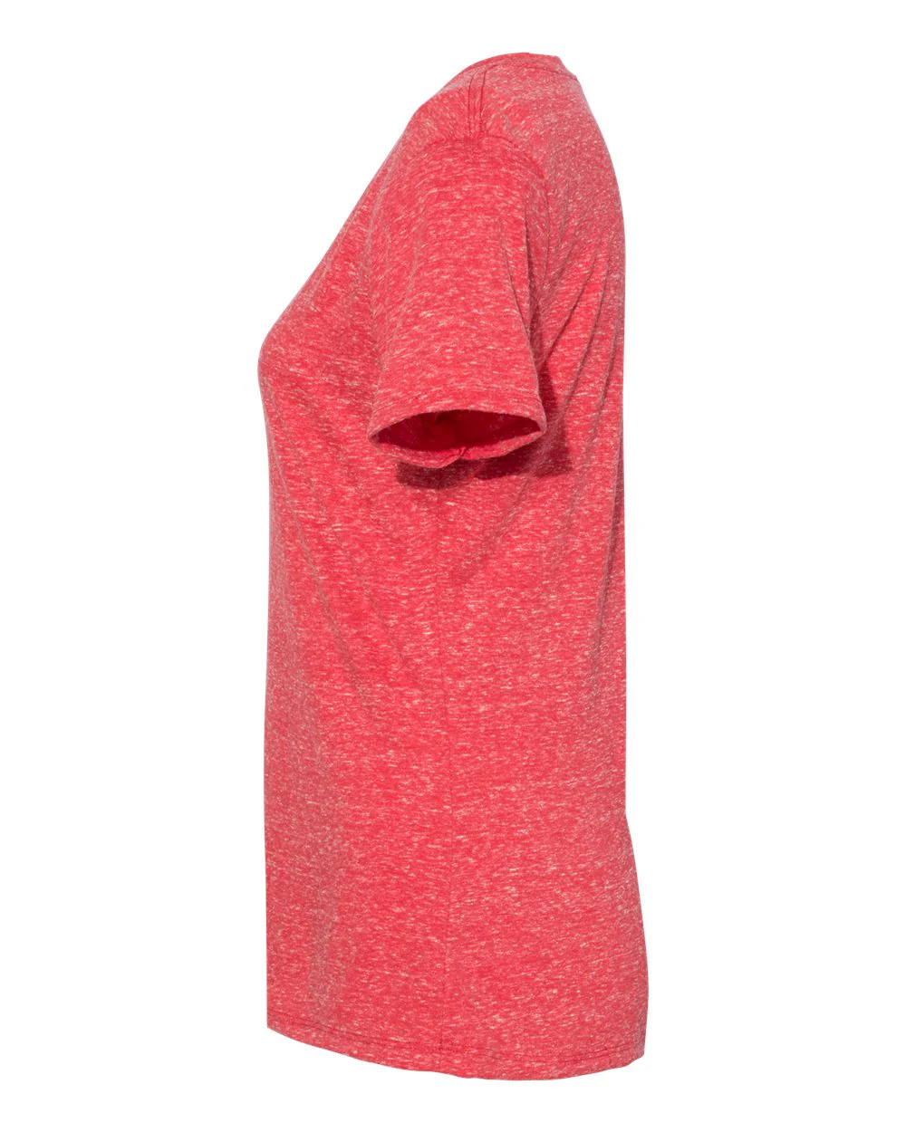 JERZEES-88WVR-Women's Snow Heather Jersey V-Neck T-Shirt - Image 9