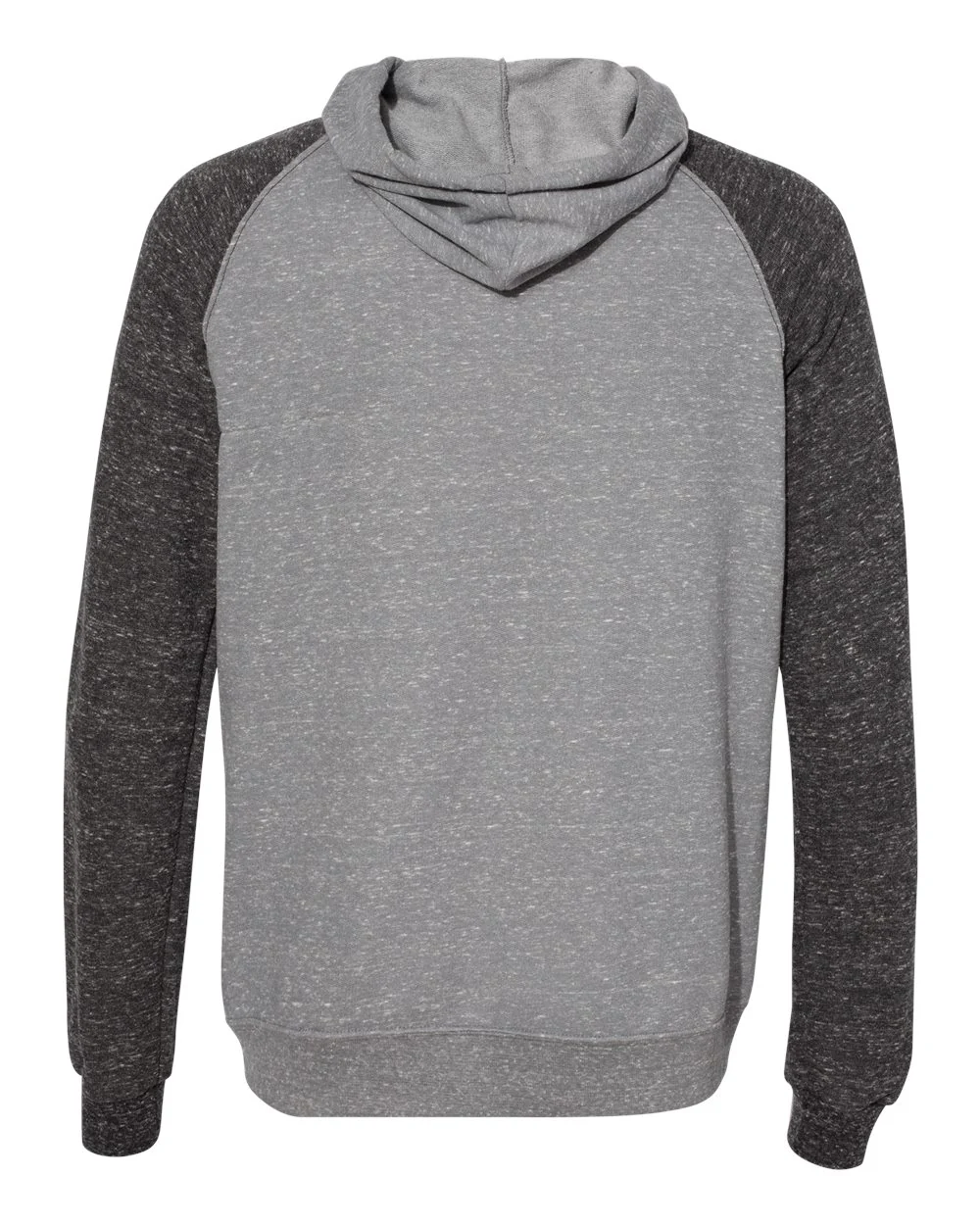 JERZEES-90MR-Snow Heather French Terry Raglan Hooded Sweatshirt - Image 11