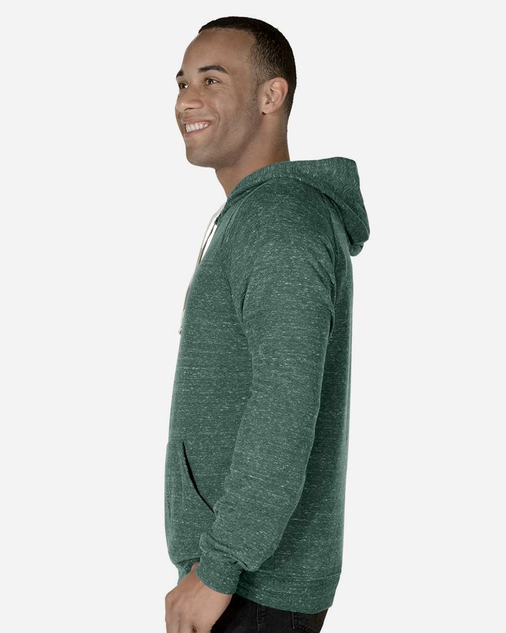 JERZEES-90MR-Snow Heather French Terry Raglan Hooded Sweatshirt - Image 20